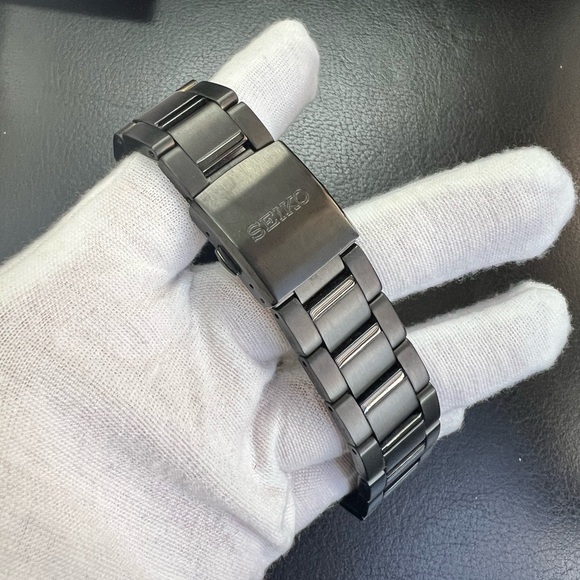 Seiko Essentials #SSB415 Men’s Black IP Chronograph Watch - Picture 2 of 3